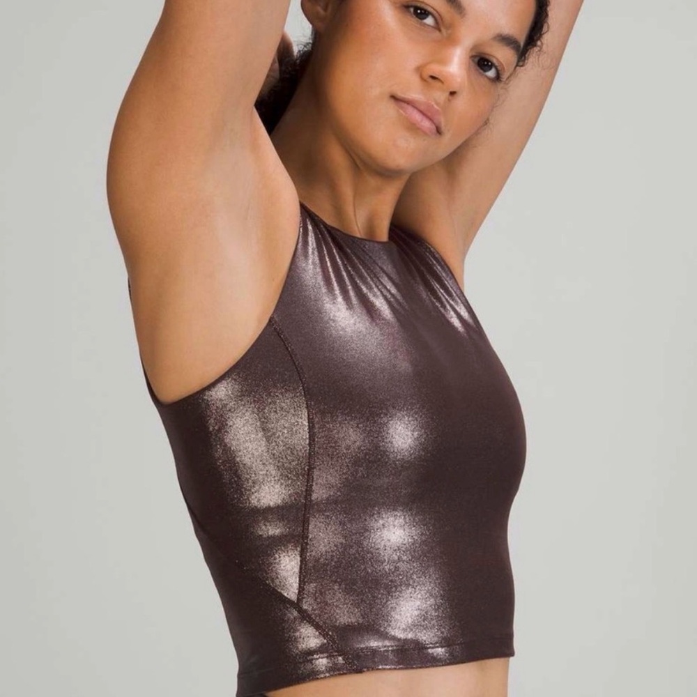 Lululemon Align High Neck Tank - Bronze Metallic